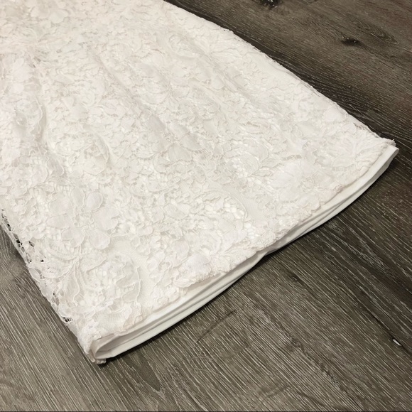 Lulu’s White Lace V-Neck Mini Dress - Picture 5 of 8